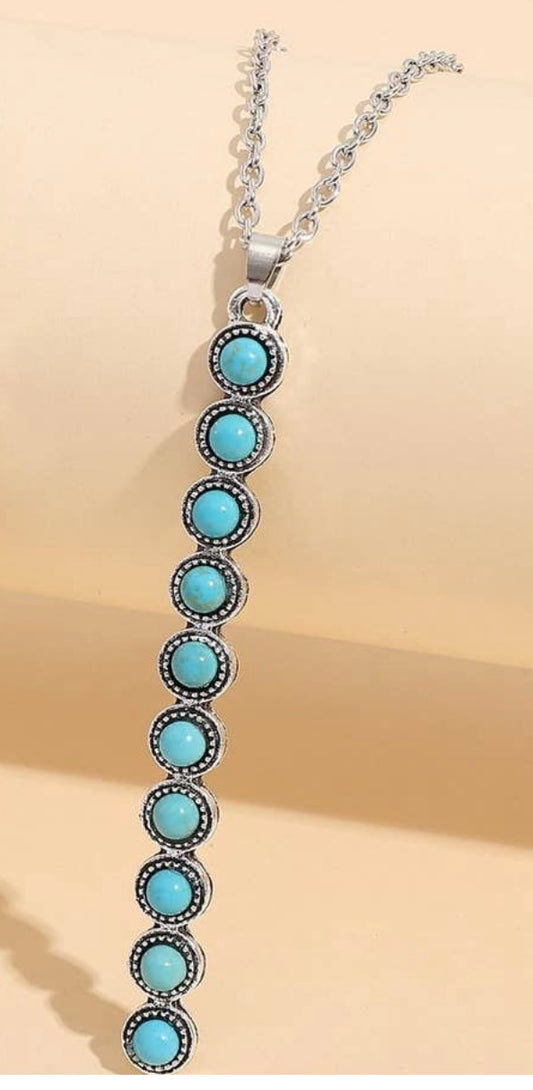 The Turquoise Cutie Bar Necklace