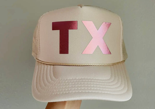 Metallic TX Trucker Hat