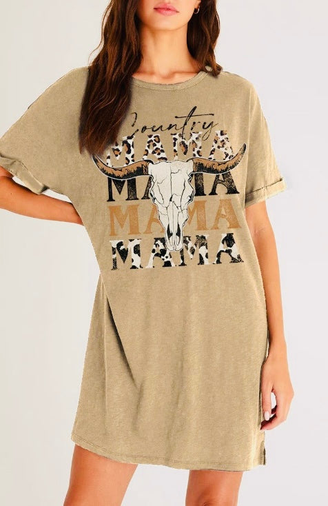 Country MAMA Graphic Tee Dress