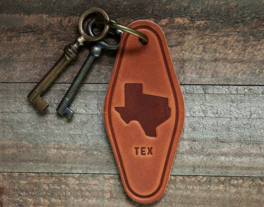 Leather Hotel Style Keychain