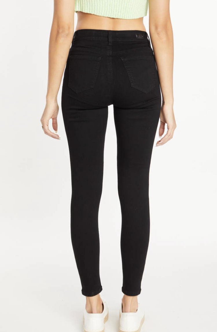 Enjean Black High Rise basic Skinny Jeans