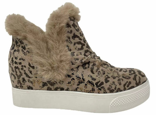 Very G Taupe/Leopard Booties