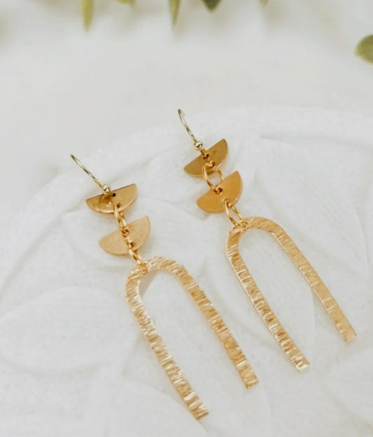 The Elisabeth Brass Earring