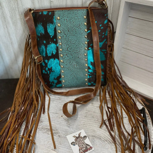 The Loretta Cowhide and leather Crossbody