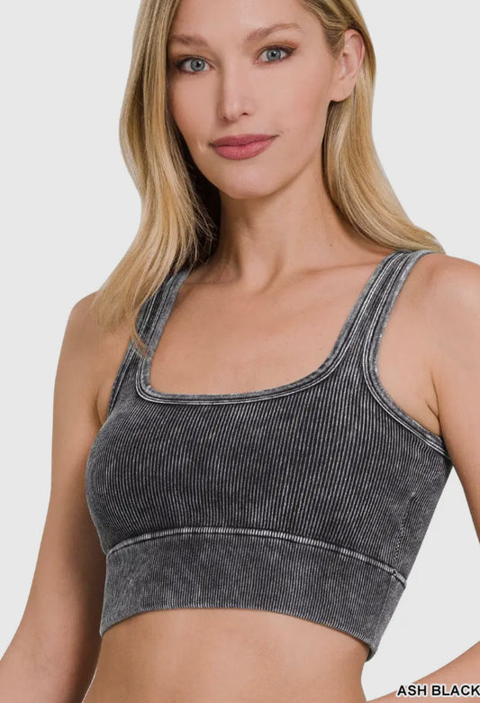 The Square Neck Ribbed Tank