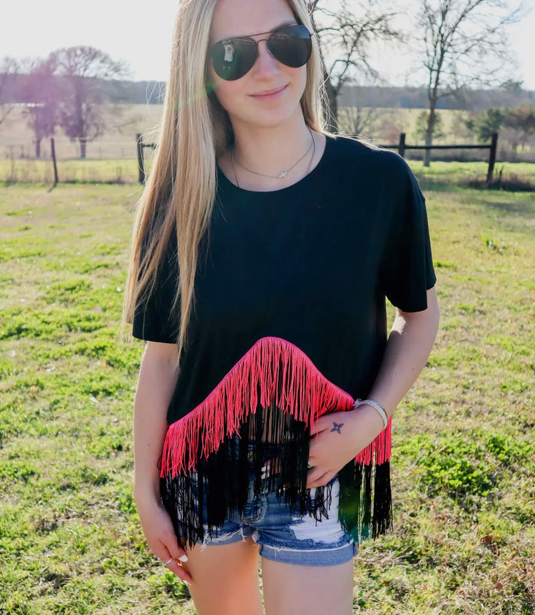 The Fringetastic Crop Tee