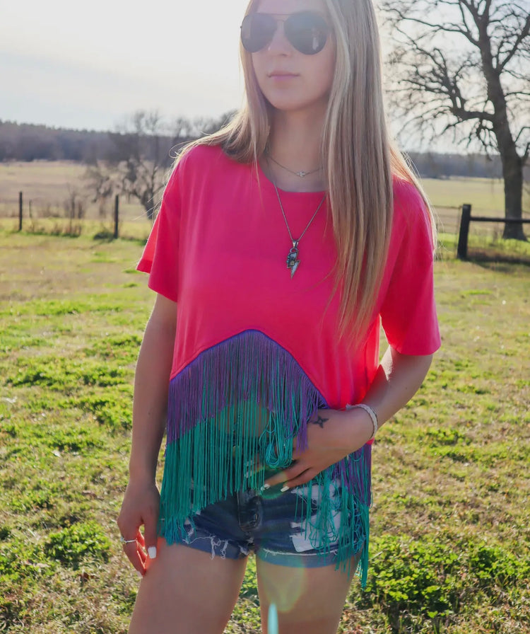 The Fringetastic Crop Tee