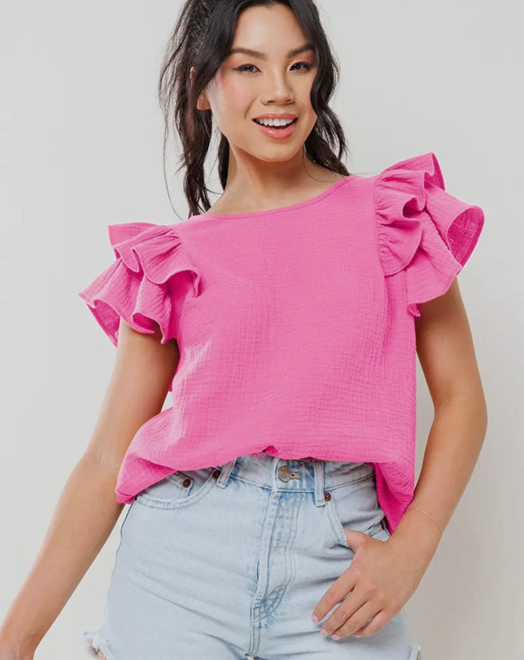 The Randi Ruffle Top