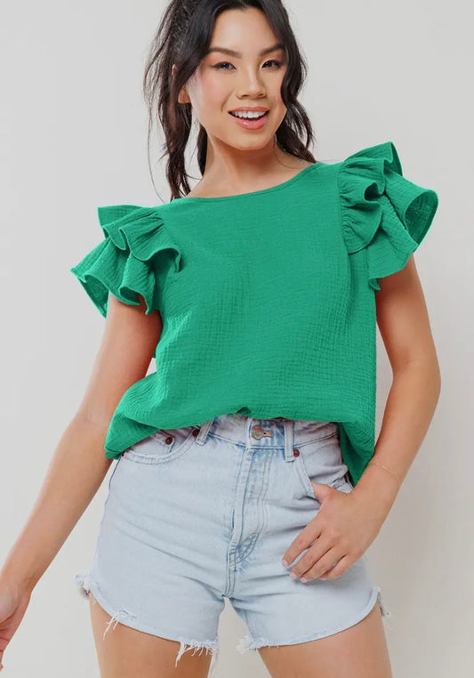 The Randi Ruffle Top