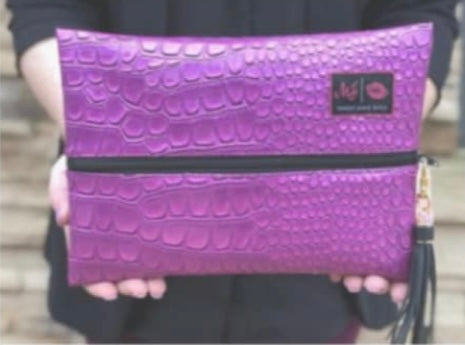 Purple Kinda PInk Makeup Junkie Bag