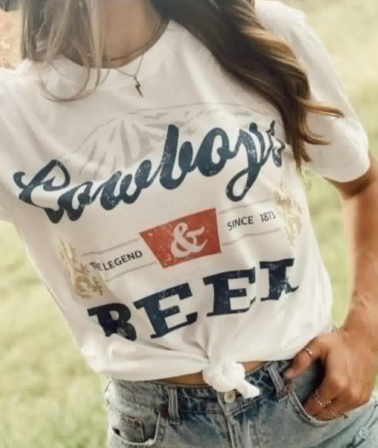 Cowboys & Beer Tee