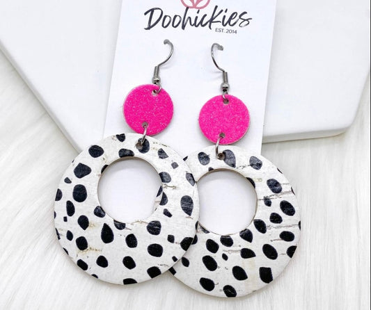 Dalmatian Double O Earring