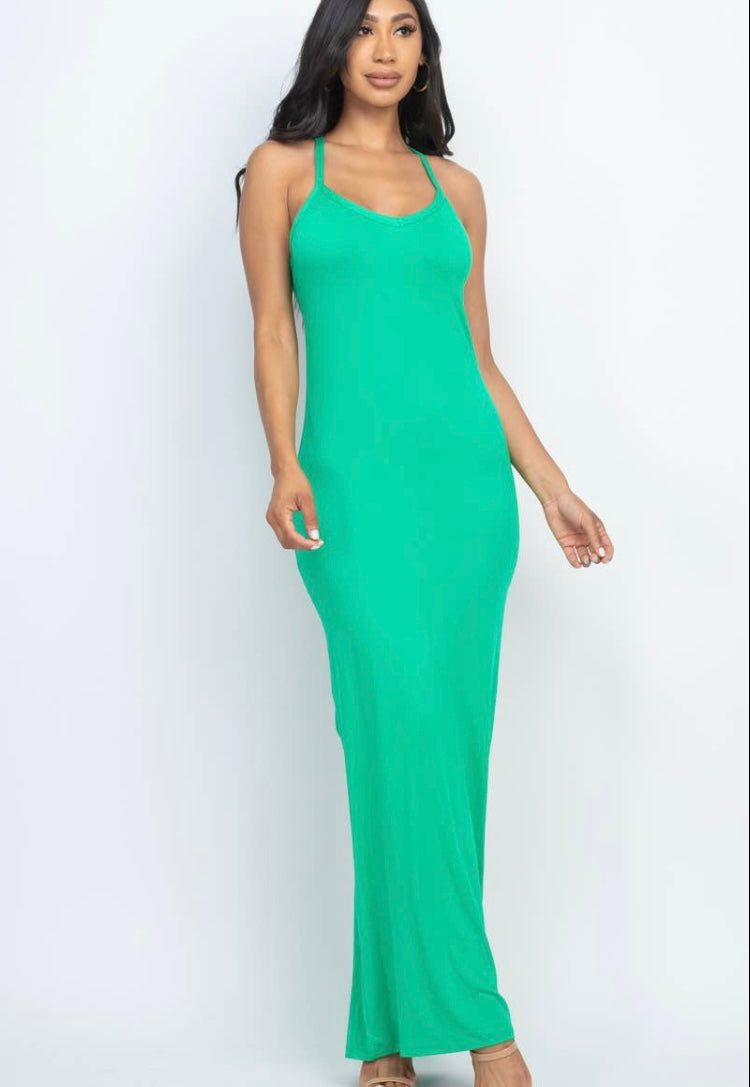 Racer Back Maxi Dress