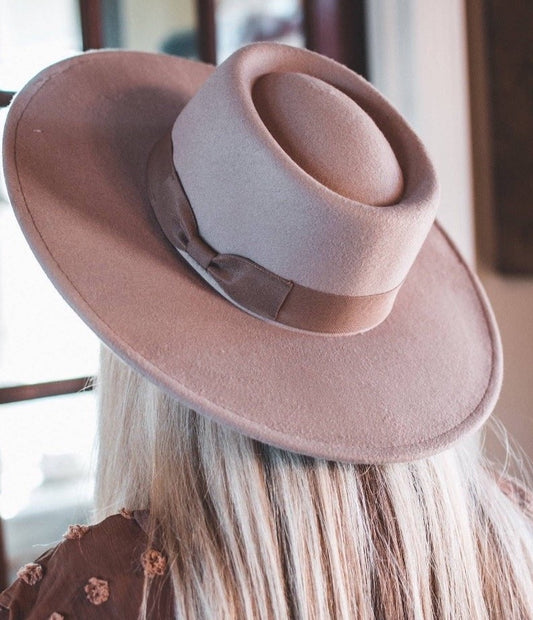 Wide Brim Boater Hat