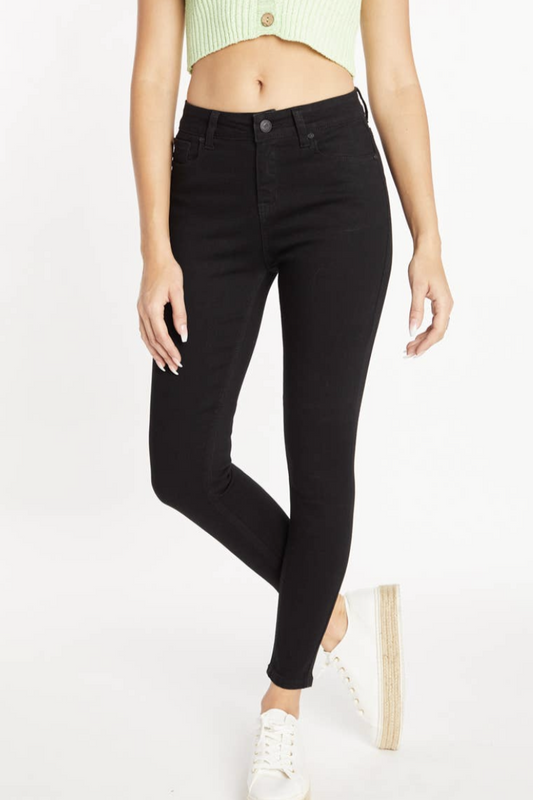 Enjean Black High Rise basic Skinny Jeans